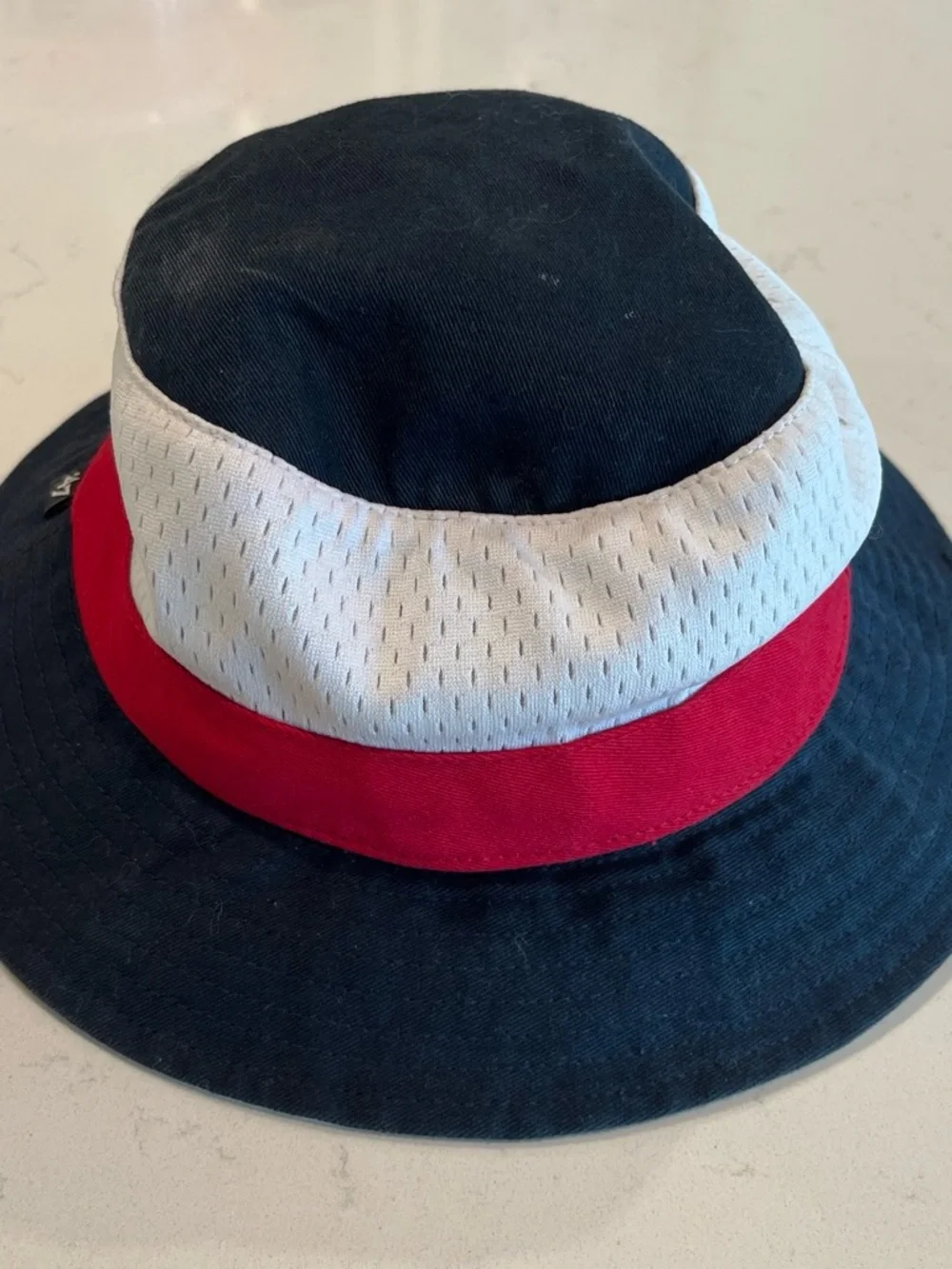 Atlanta Braves Kids Bucket Hat - Navy, White & Red
